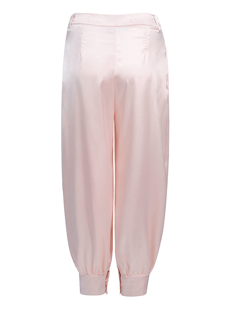 Women Elastic Waist Causal Loose Harem Pants