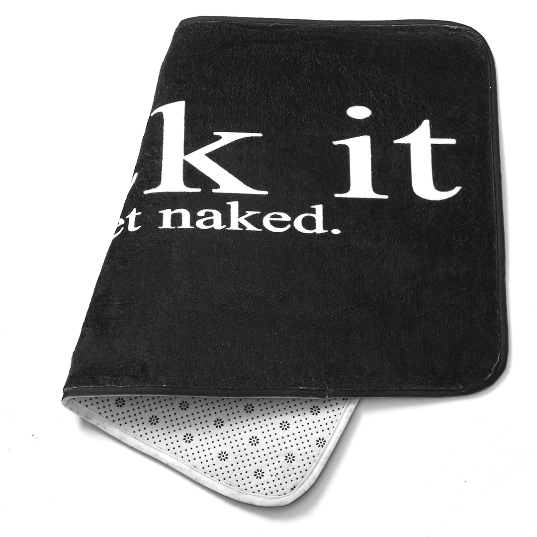 3Pcs Non-Slip Word Design Pedestal Lid Mat Bath Toilet Seat Cover Carpet Rug Set