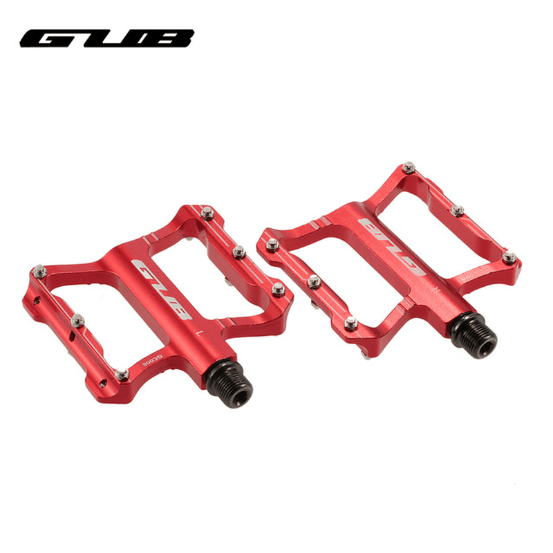 GUB GC-008 Aluminum Antiskid Bike Pedals for MTB CNC DU 2 Sealed Bearing Flat Platform - MRSLM