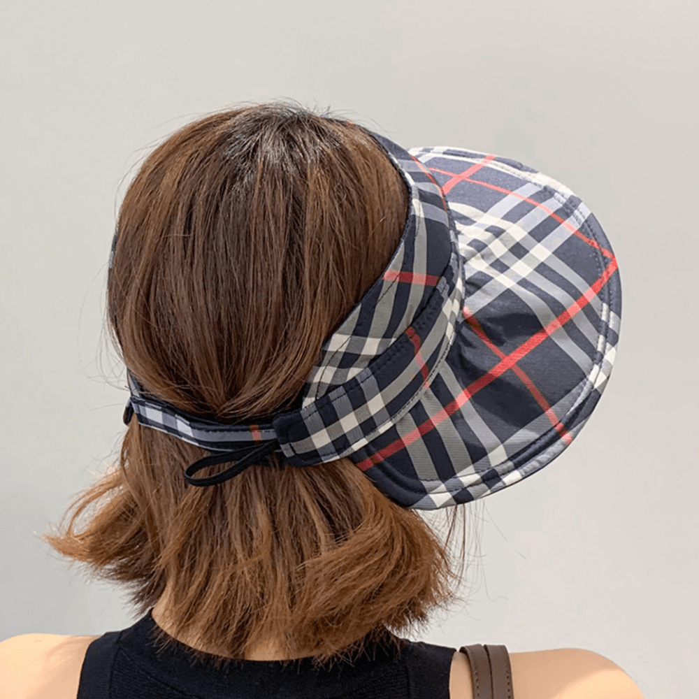 Double-Sided Multi-Purpose Lattice Top Hat Cover Face Anti-Uv Cap