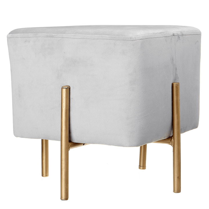 Velvet Cubic Stool Fabric Shoe Bench Seat Stool Modern Chair Ottomans Sofa Footstool Home Doorway Clothing Store Furniture Decoration