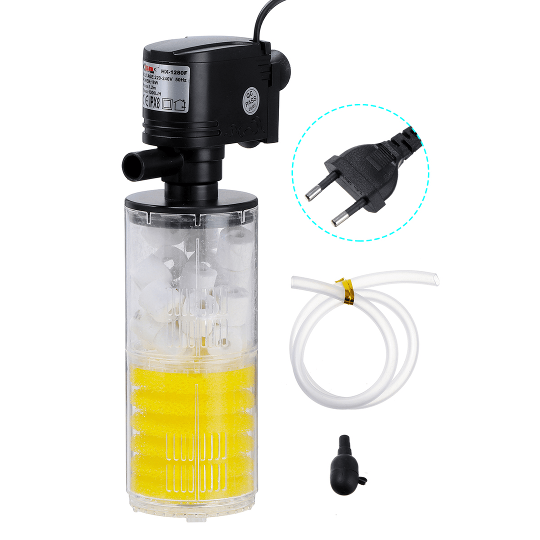 3 in 1 12/18/25/35/40W Aquarium Water Internal Pump Submersible Fish Tank Filter Pump - MRSLM