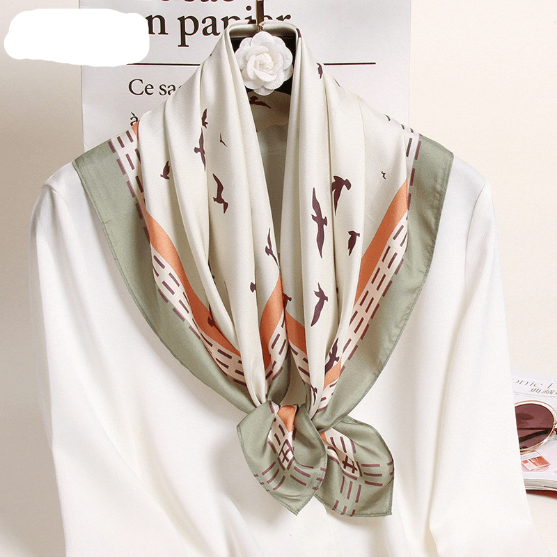 New Spring Silk Scarf Small Square Scarf Hangzhou Silk Thin Scarf