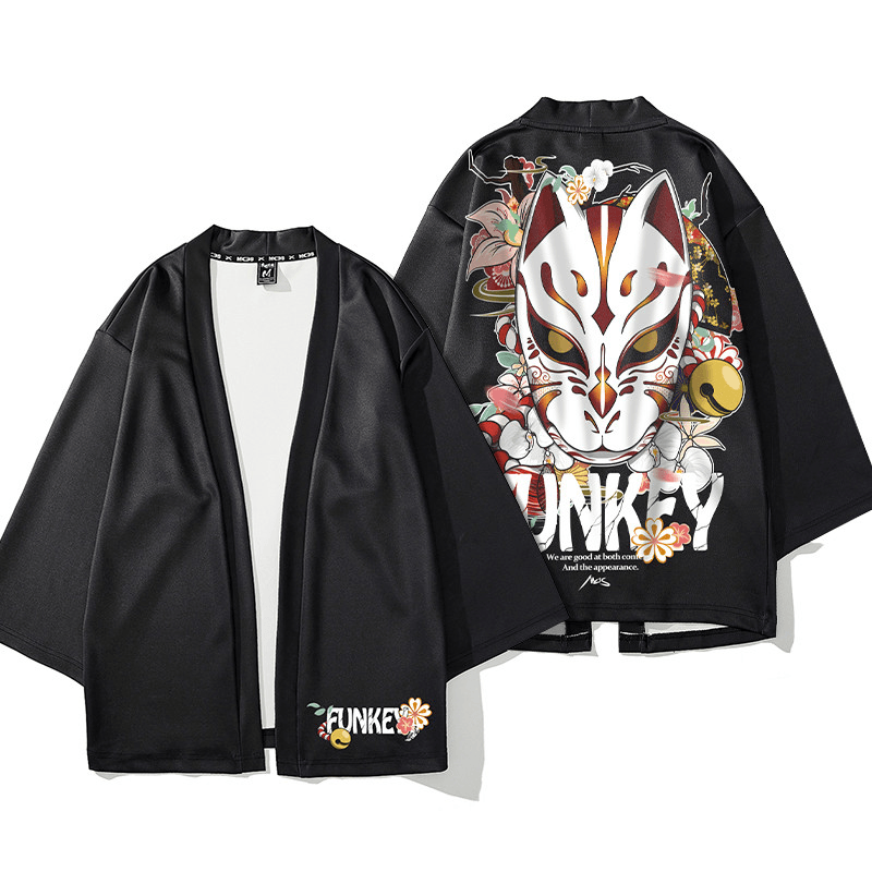 Kimura Sansha New Summer New Thin Sunscreen Clothes Hanfu Fashion Printing Popular Cardigan Jacket Chinese Style Men'S Trend