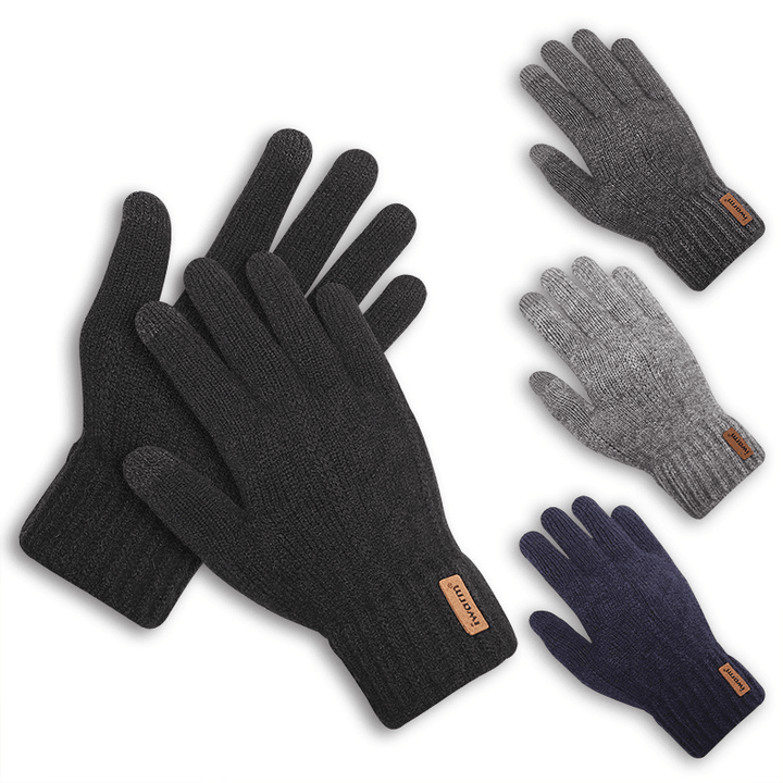 Men'S and Women'S Autumn and Winter Cold Protection Touch Screen Gloves