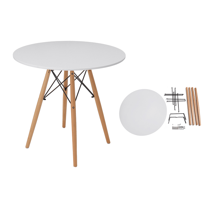 Eames round Table Modern Coffee Dining Desk Wood Leg Afternoon Tea Table Laptop Desk