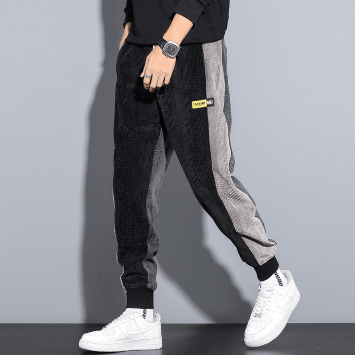 Men'S Autumn and Winter plus Velvet Padded Corduroy Pants