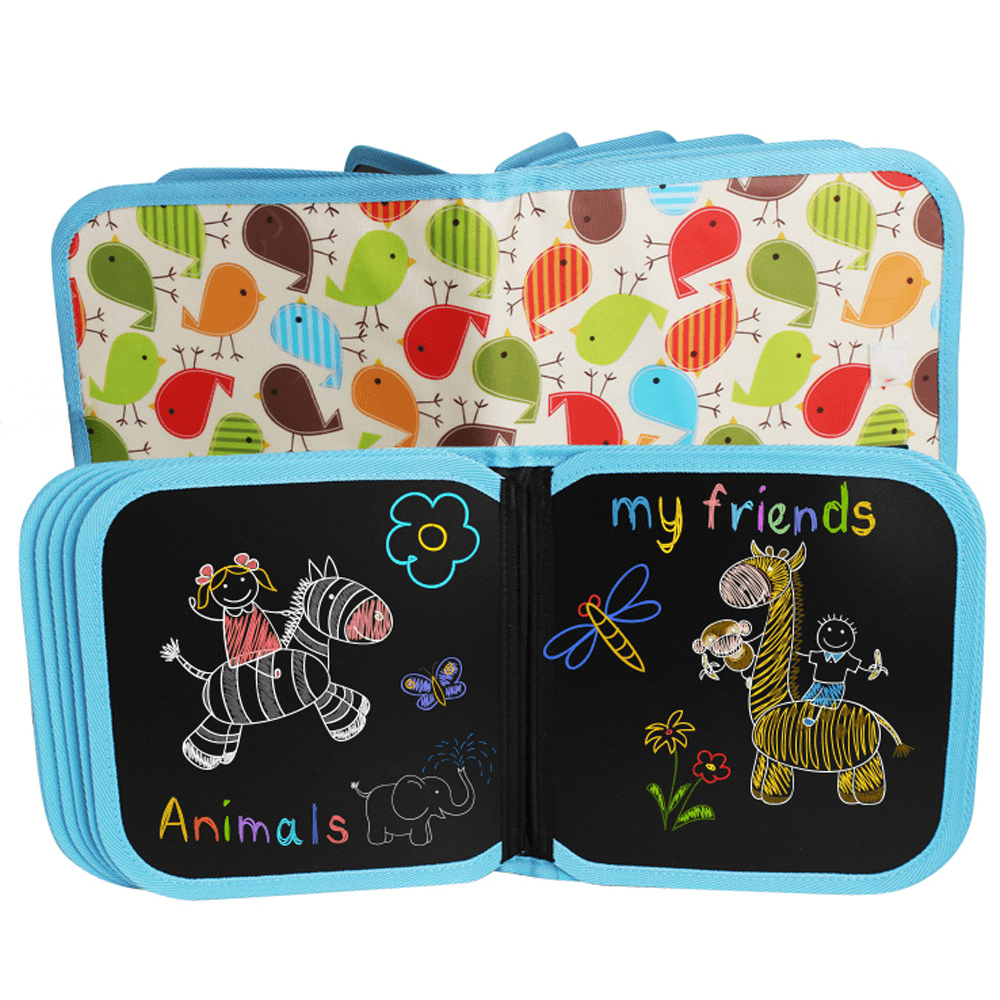 Children'S Portable Drawing Board Graffiti Small Blackboard Erasable Water Chalk Drawing Drawing Board Student Drawing Set