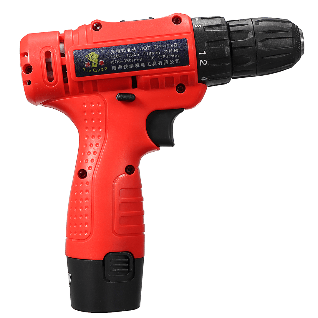 110V-240V Cordless Electric Screwdriver 1 Battery 1 Charger Drilling Punching Power Tools