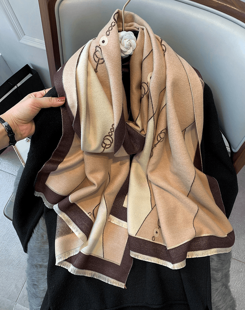 Fashion Cashmere Double-Sided Thickened Women'S Scarf