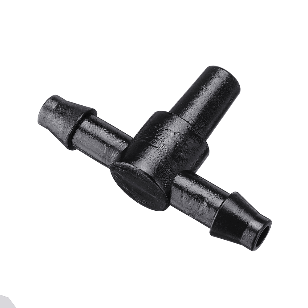 50Pcs Garden Hose Sprinkler Tee Connector Micro Drip Irrigation 4/7Mm Pipe Barbed Connector Watering System Pipe Barbed Connection Part