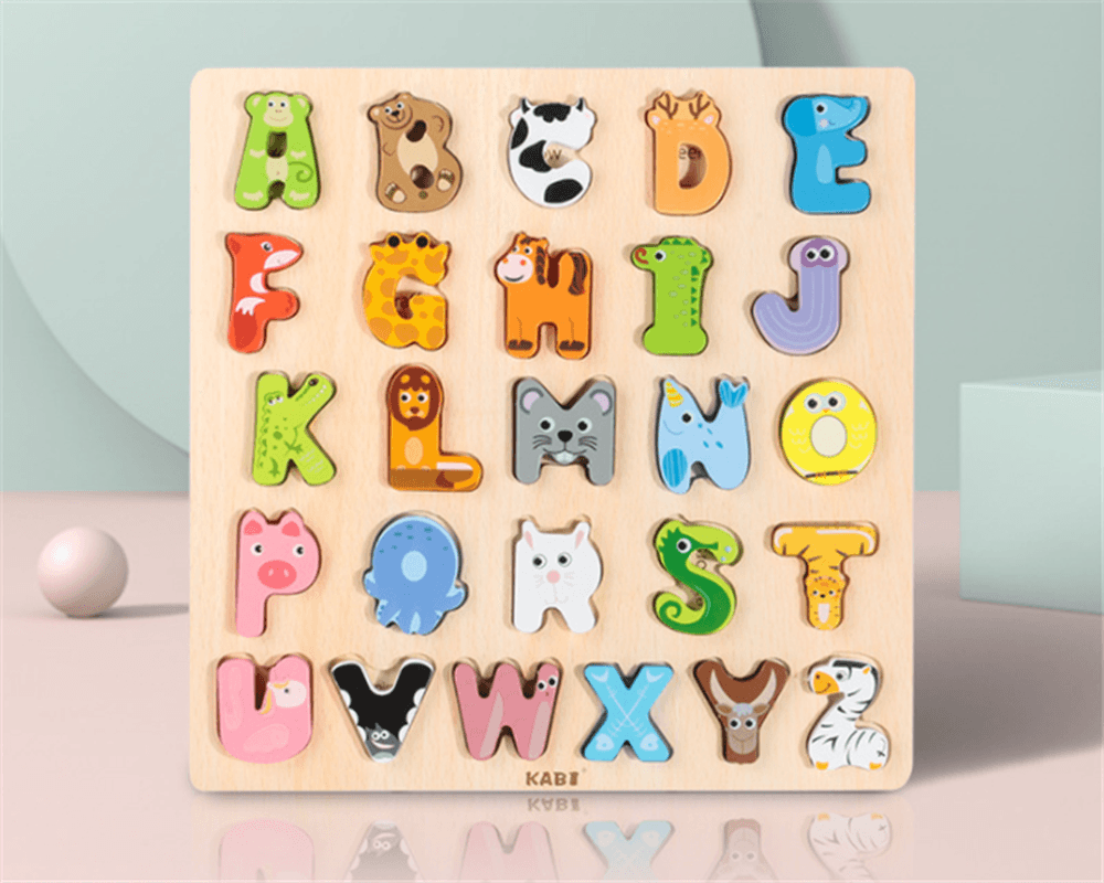 Early Learning Alphabet Recognition Board with 26 Letters