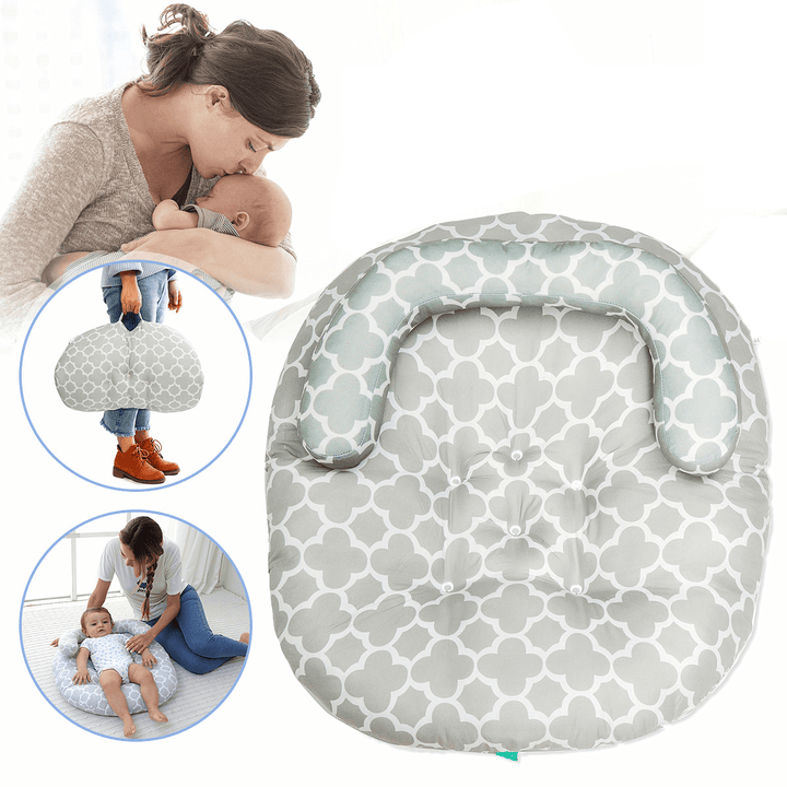 Baby Sleeping Pillow Infant Anti-Roll Cushion Adjustable Baby Side Sleep Mat for 0-1 Year Old