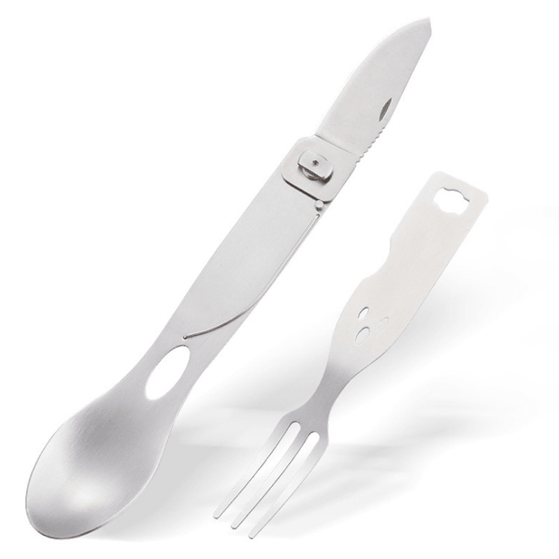 Ipree¬Æ 3 in 1 Multifunction Tableware Fork+Spoon+Blade Outdoor Camping Portable Tableware