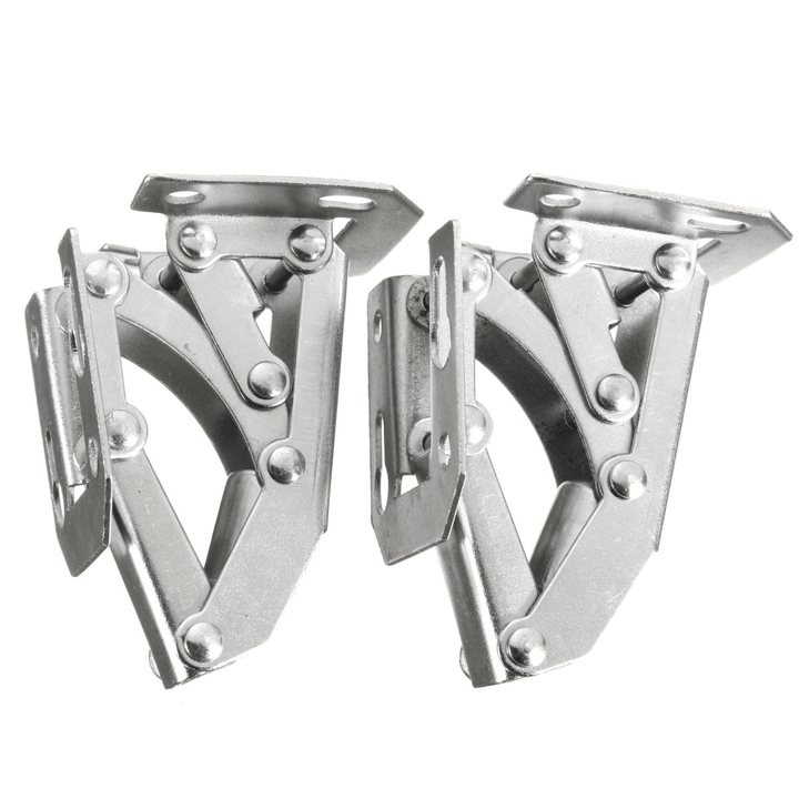 2Pcs Cabinet Bridge Hinge Cupboard Door Hinge 90° Easy Mount Concealed Cabinet Kitchen Cupboard Sprung Door Drawer Hinges