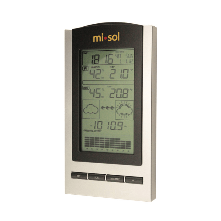 MISOL STA-WH1150 Wireless Weather Station with Outdoor Temperature Humidity Sensor LCD Display Barometer