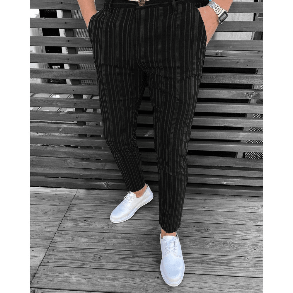 Summer New Men'S Fashion Striped Casual Pants