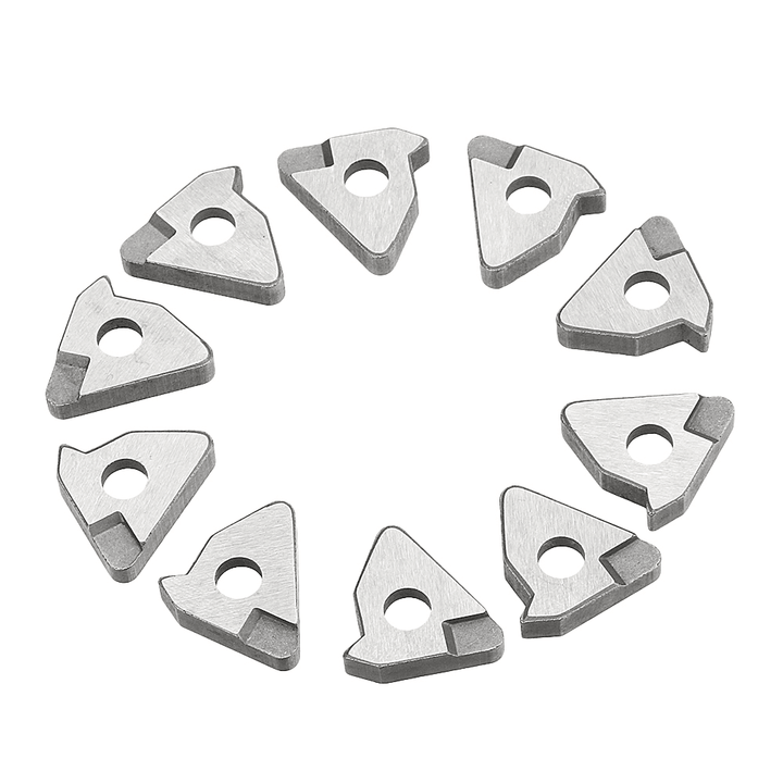 Drillpro 10Pcs Carbide Insert Shim Seats STM1603L/STM1603R/STM22L/R for 16NR/ER 22NR/ER Turning Tool