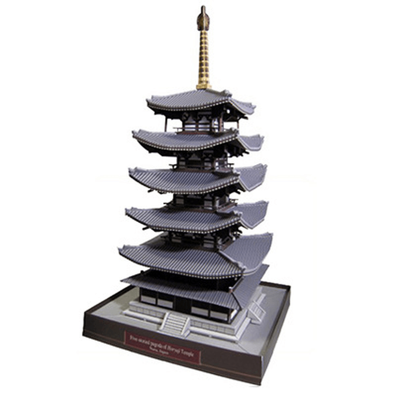 3D Paper Model of Famous Japanese Buildings