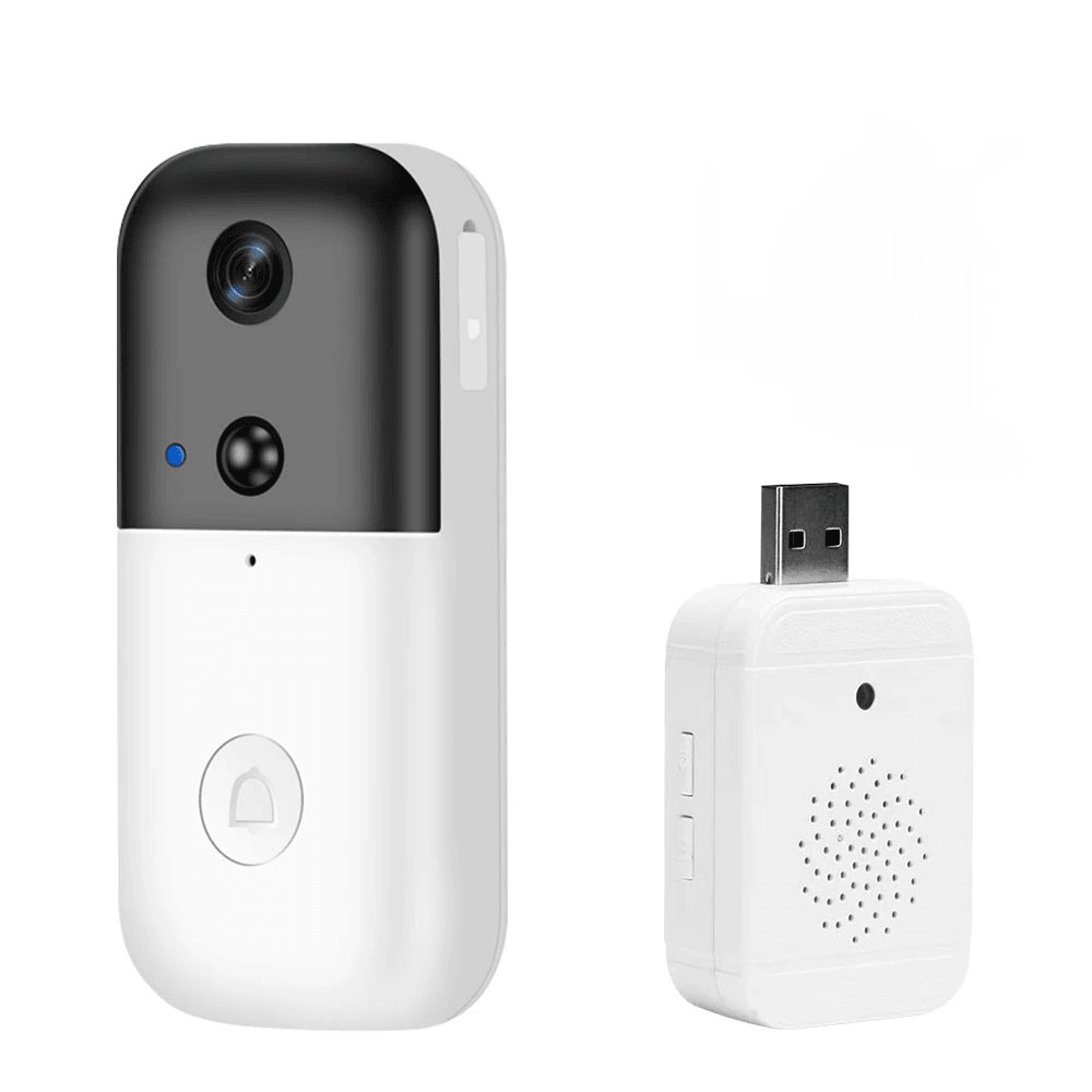 INQMEGA WIFI Doorbell Camera 140¬∞ Viewing Angle Video Calls Alarm Push PIR Detection Home Security Camera Low Power Consumption Smart Visual Doorbell