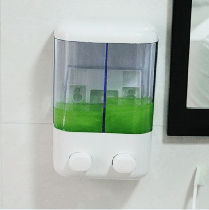 Bathroom Wall Mounted Manual Soap Dispenser Liquid Foam Lotion Shampoo Shower Gel Bottle