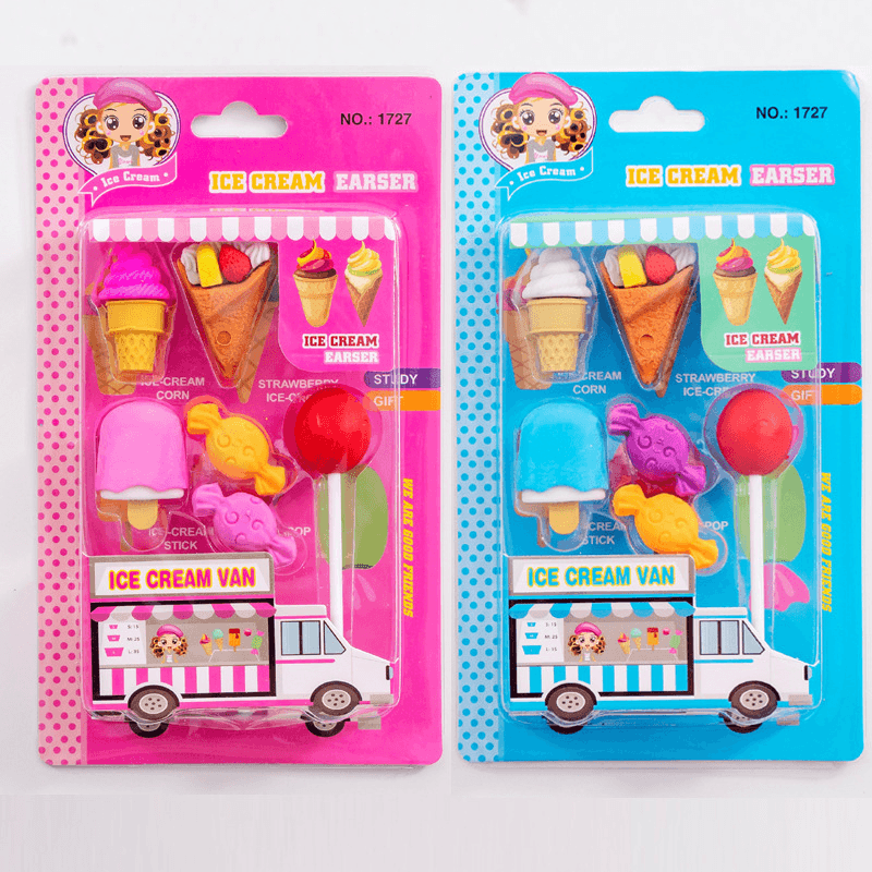 Creative Cute Snack Shape Eraser School Supplies Cartoon Eraser Sassafras