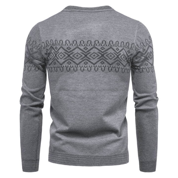 Men'S Knitwear Men'S round Neck Long Sleeve Fashion Sweater Base