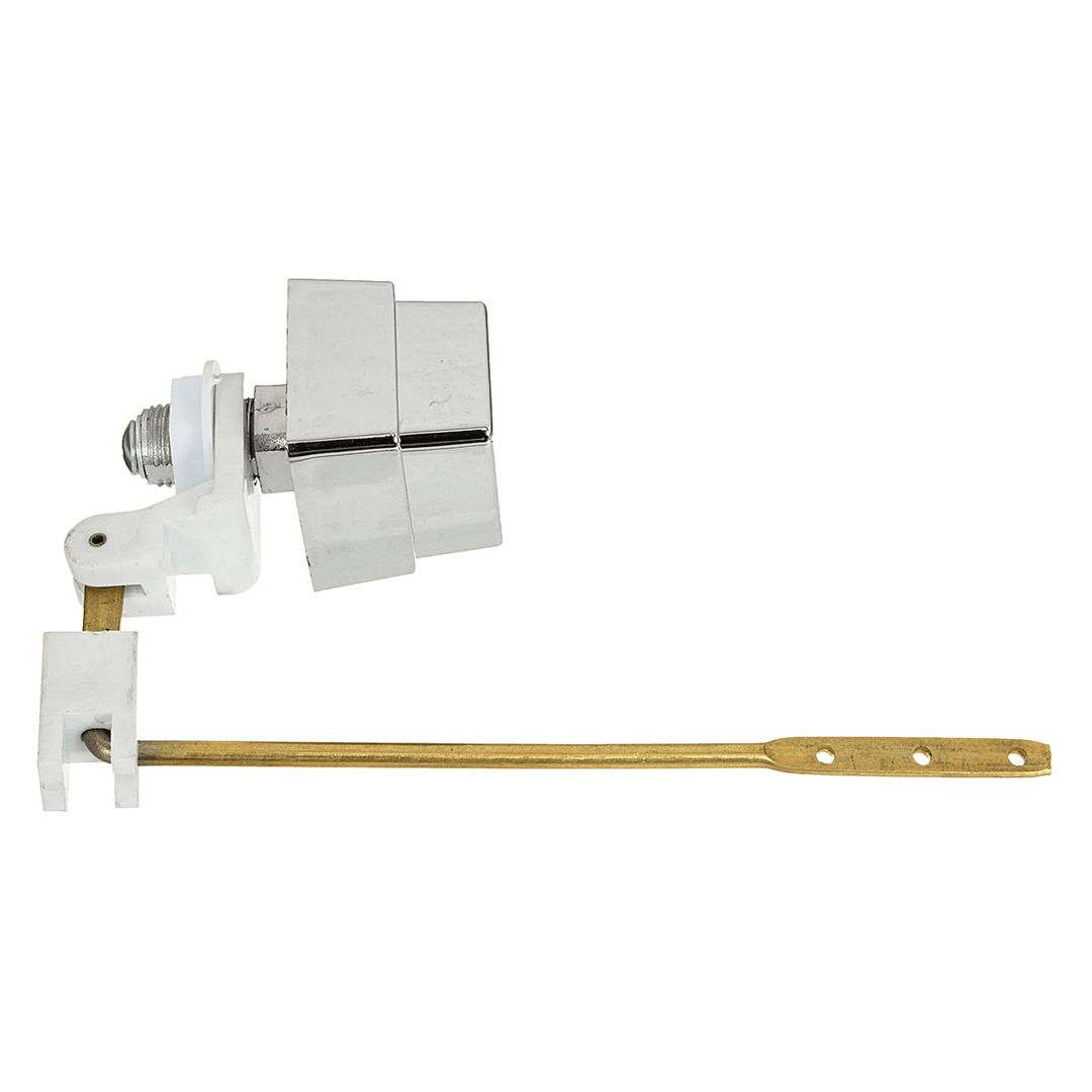 Push Botton Side Mount Toilet Tank Lever Flush Handle Brass Arm Fits Most Toliet