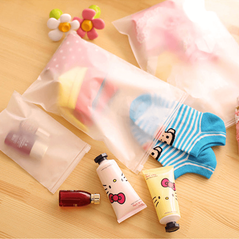 Thicker Transparent Waterproof Clothes Storage Bag Travel Wash Protect Cosmetics Plastic Storage Bag