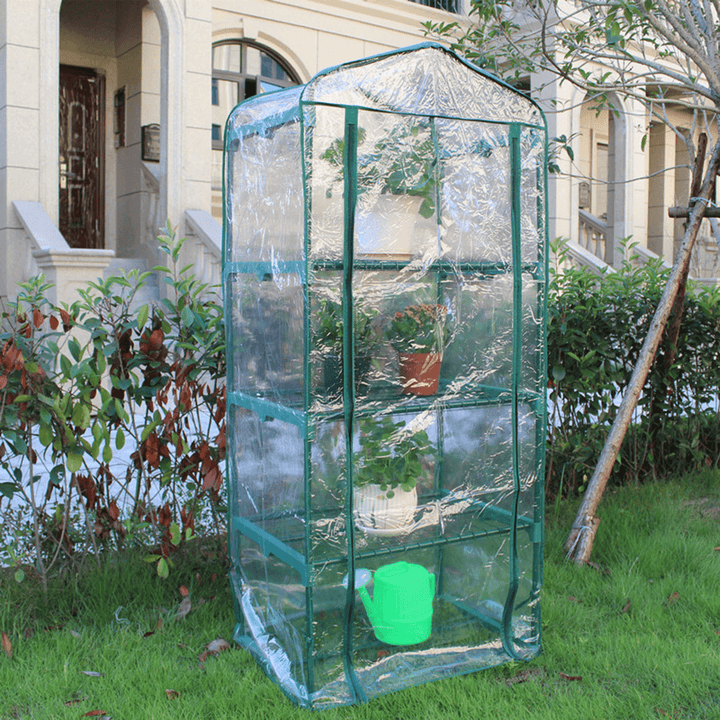 Mini Greenhouse Cover Clear PVC Outdoor Gardening Tier Plant Growing Green House