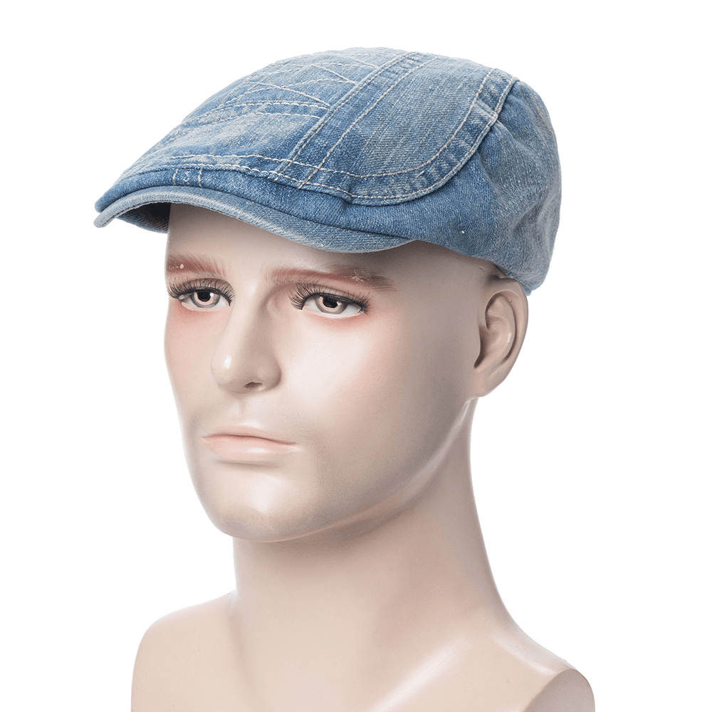 Men Women Cotton Vogue Beret Caps Sunshade Casual Outdoors Peaked Forward Hat