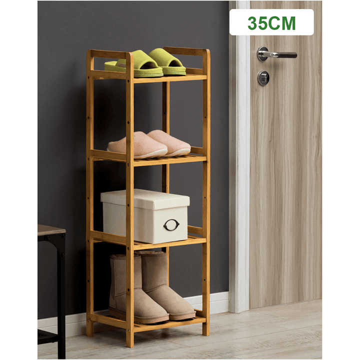 3/4/5 Tiers Shoe Racks Storage Wooden Shelf Stand Shelve Home Office Organizer DIY - MRSLM