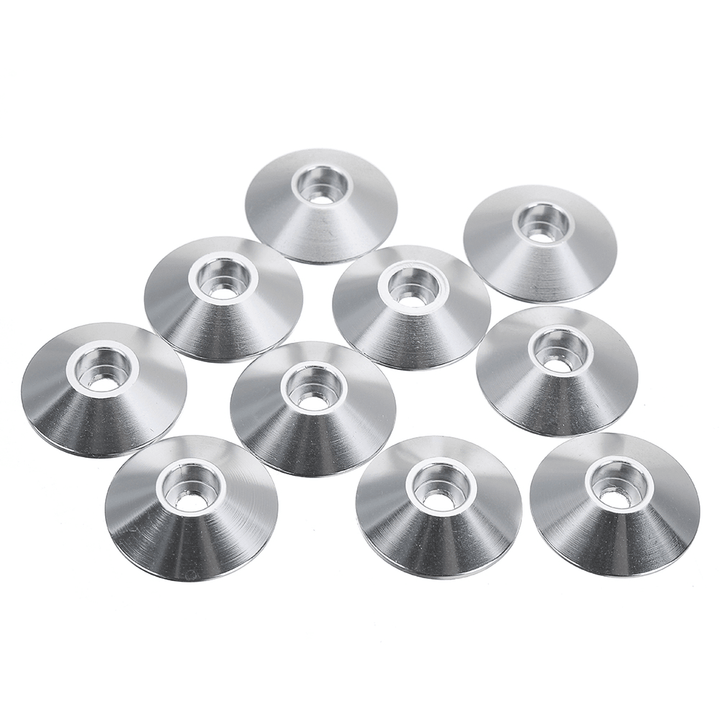 Suleve™ M3AN10 10Pcs M3 Cap Head Screw Cup Washer Extra Large Gasket Aluminum Alloy Multicolor - MRSLM