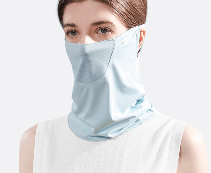 Summer Face Cover Face Scarf Balaclava UV Protction Earloop Neck Gaiter Breathable Outdoor Sports Women