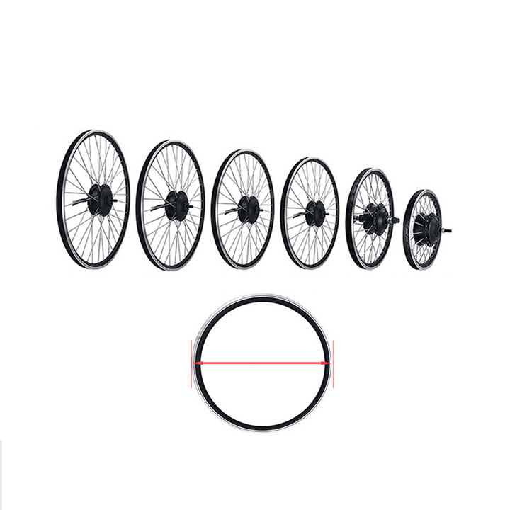 BIKIGHT KT-LCD3 Display Ebike Conversion Kit 24V 250W Front Drive Motor Bike Wheel Hub Motor Electric Bicycle Conversion Kit