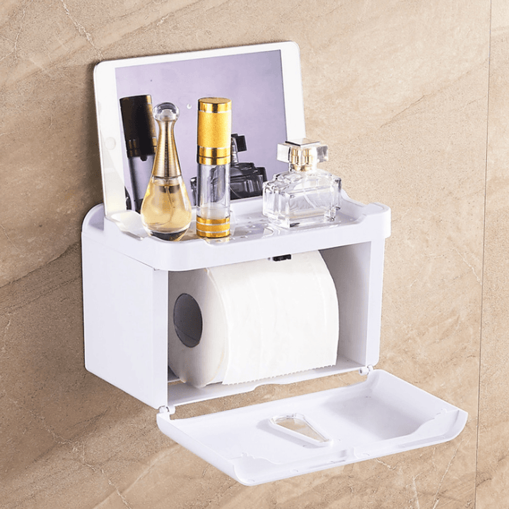 Waterproof Toilet Paper Tissue Holder Bathroom Tissue Box Dispenser