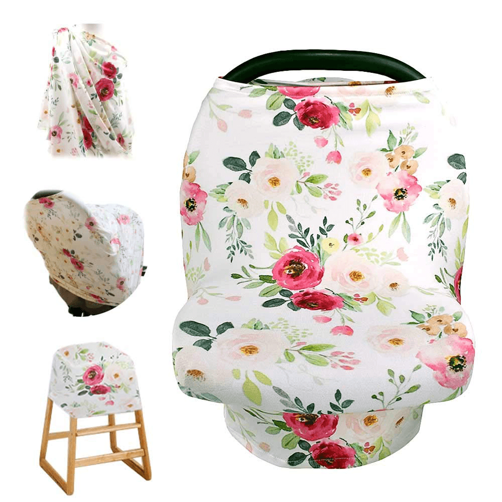 Breastfeeding Baby Nursing Cover Infant Stroller Car Seat Scarf Canopy Blankets