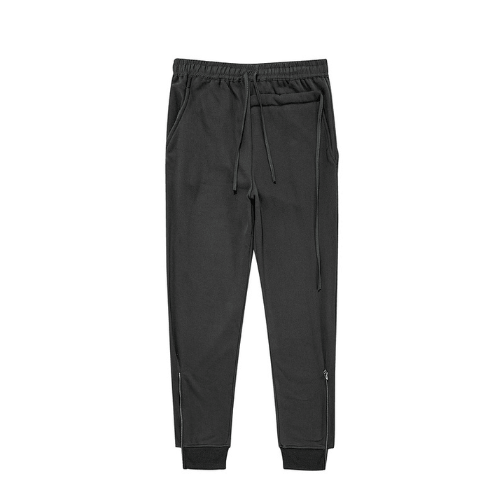 High Street Zip and Fleece Sweatpants Fashion