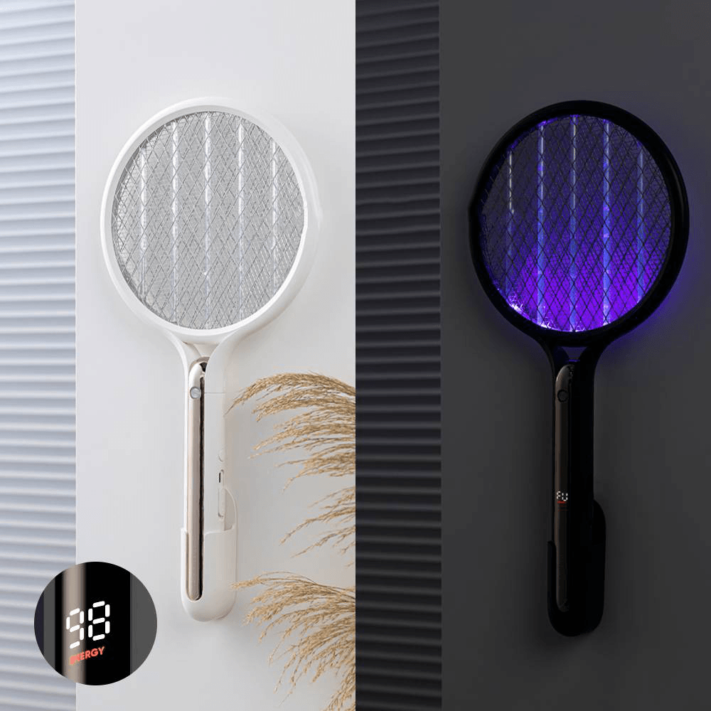 3Life 2 in 1 LED Mosquito Killer Lamp Digital Display Battery Electric Bug Zapper Insect Killer USB Rechargeable Fly Swatter