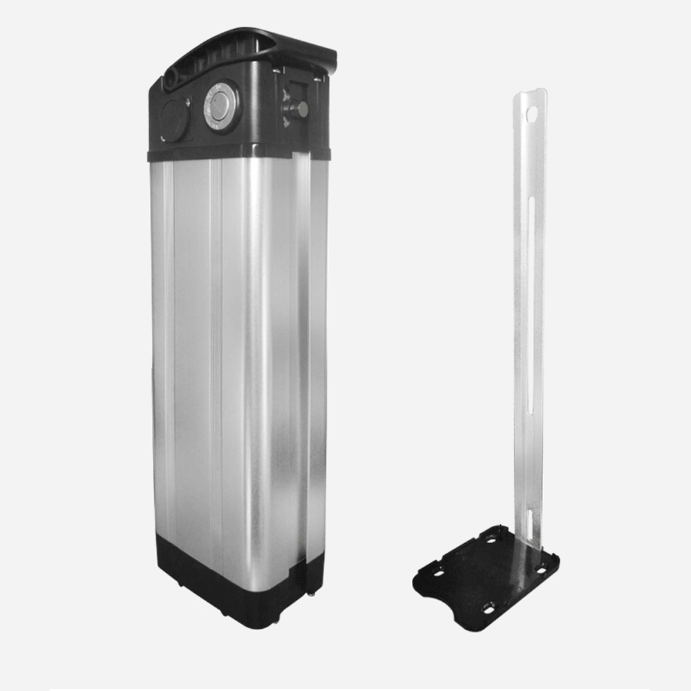 E-Bike Battery Case Aluminum Alloy DC Charging Port Battery Holder Case E-Bike Accessories without Battery