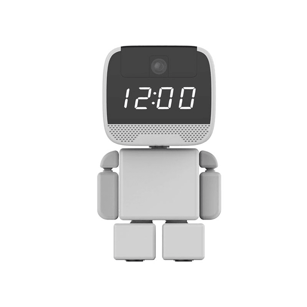 1080P Smart Monitoring Robot Wifi USB IP Camera Clock Intelligent Smart Motion Detect for Home Baby Security Surveillance Indoor Camera