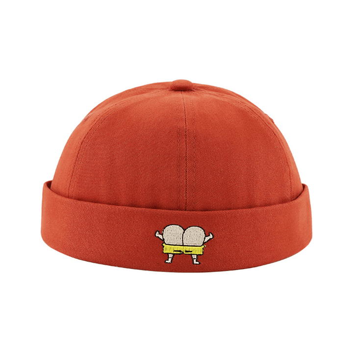 Unisex Melon Hat Summer Thin Section Hip Hop Landlord Hat Retro Leisure Street Brimless Hats