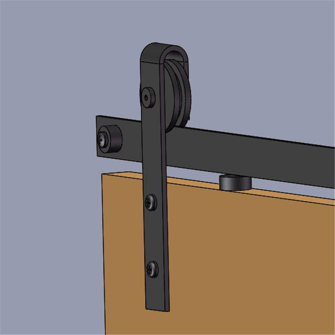 Sliding Barn Door Hardware Track Set Doubleroller Kit Antique Classic Bedroom