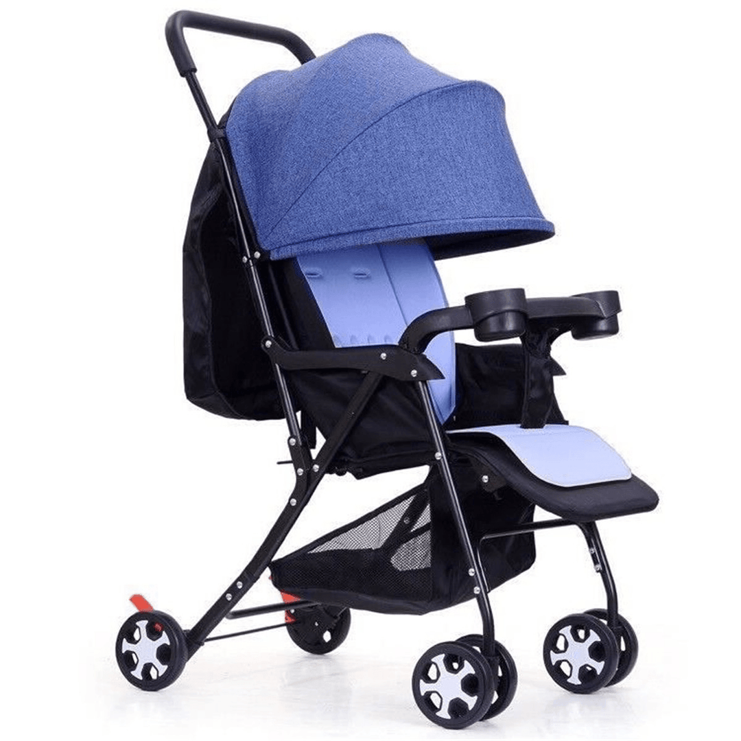 Baby Folding Adjustable Stroller Pushchair with 600D WaterproofÔºÜSunscreen Oxford Safe Stable Kids Toddler Pram Car for 0-3 Year Old