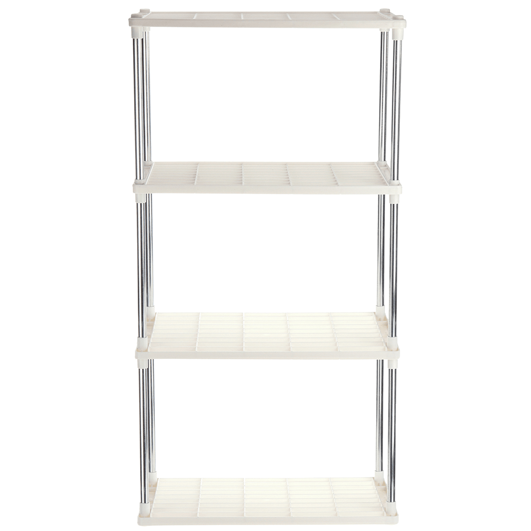 1/2/3/4 Layer Shelf Kitchen Bathroom Plastic Holder Storage Rack Organizer