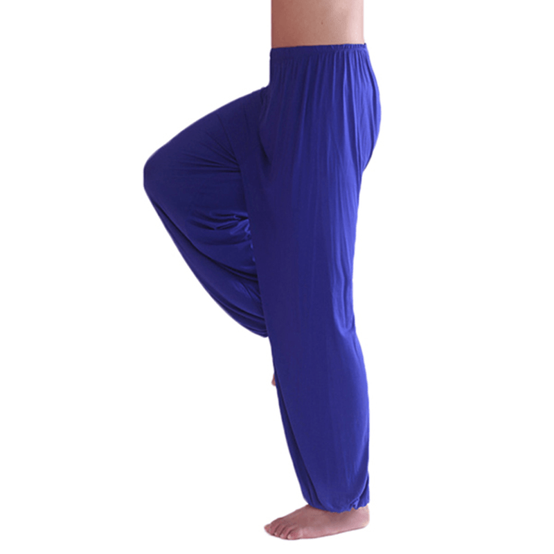 Mens Casual Sports Gym Exercise Yoga Pants Loose Elastic Waist Casual Bloomers 9 Colors