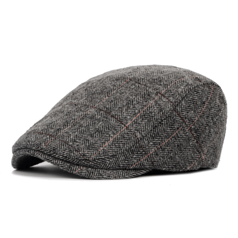 Hat Men'S Middle-Aged and Elderly Duck-Tongue Forward Cap