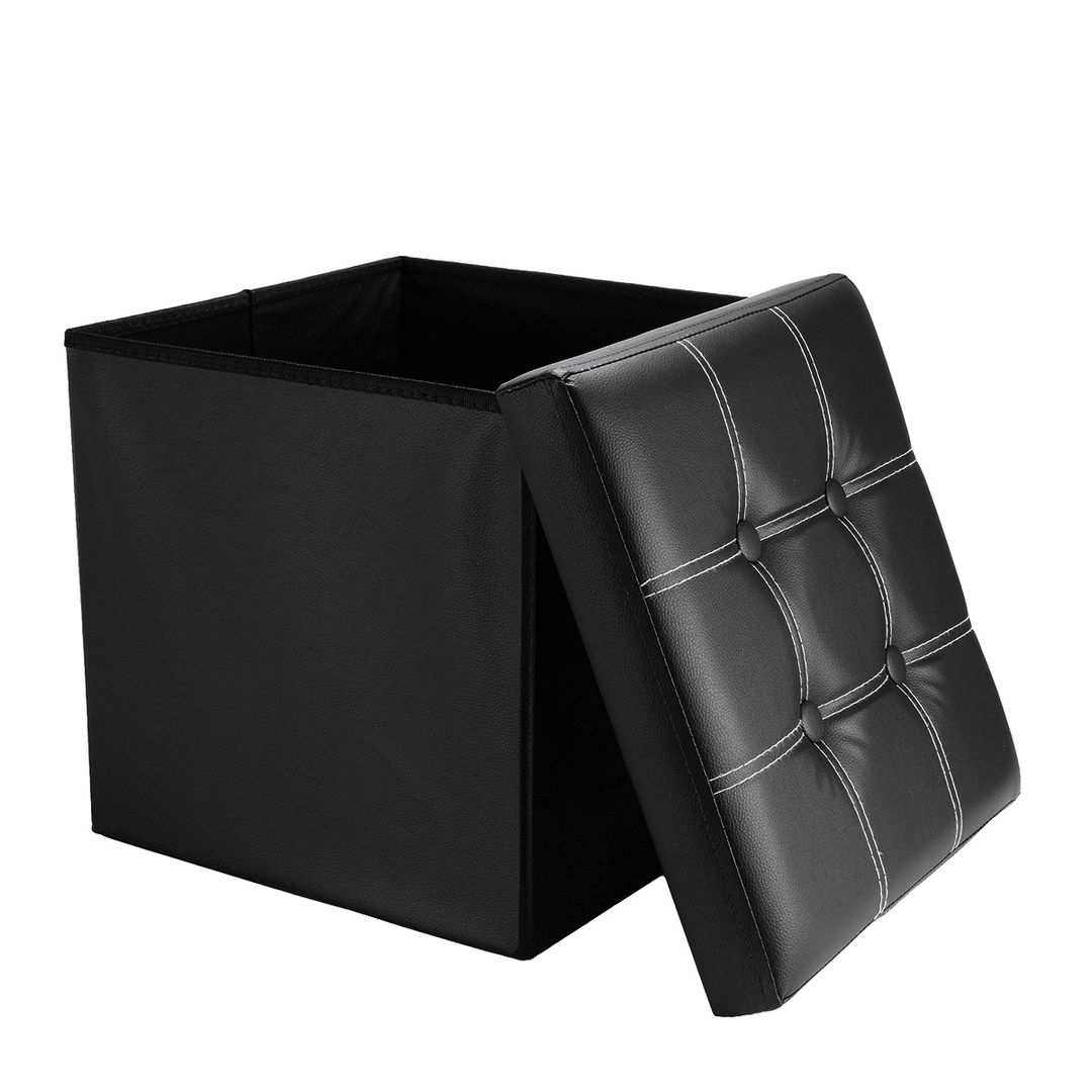 PU Leather Storage Stool Multifunctional Sofa Ottoman Footrest Box Seat Footstool Square Chair Home Office Furniture