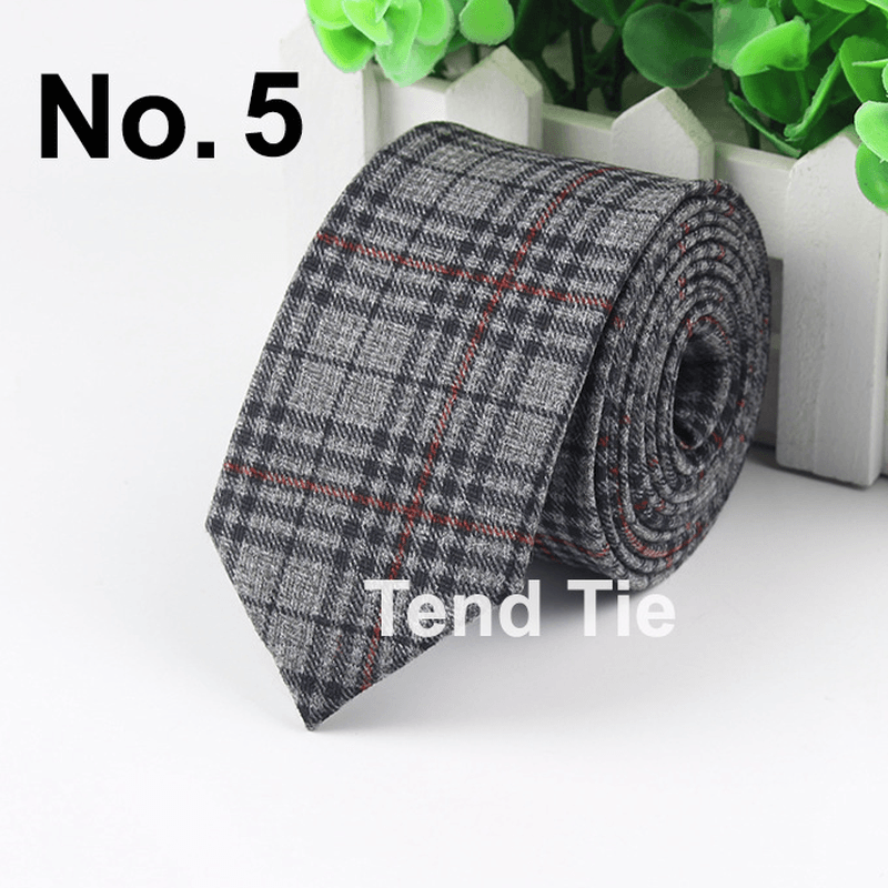 Men'S Tie New Ultra-Narrow Wool Elegant Atmosphere