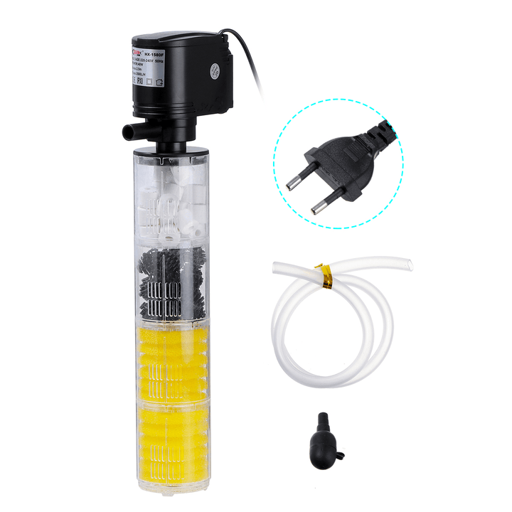 3 in 1 12/18/25/35/40W Aquarium Water Internal Pump Submersible Fish Tank Filter Pump - MRSLM